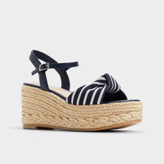 Annamarie Navy Women's Platform sandals - Wedge sandal | Aldo on sale