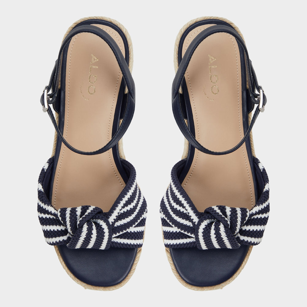 Annamarie Navy Women's Platform sandals - Wedge sandal | Aldo on sale
