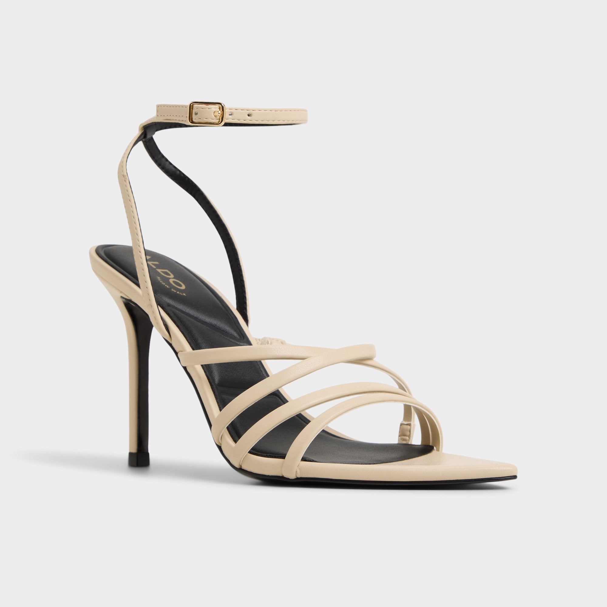 Solania Light Beige Women's Strappy sandals - Heeled sandal, Stiletto heel | Aldo for sale