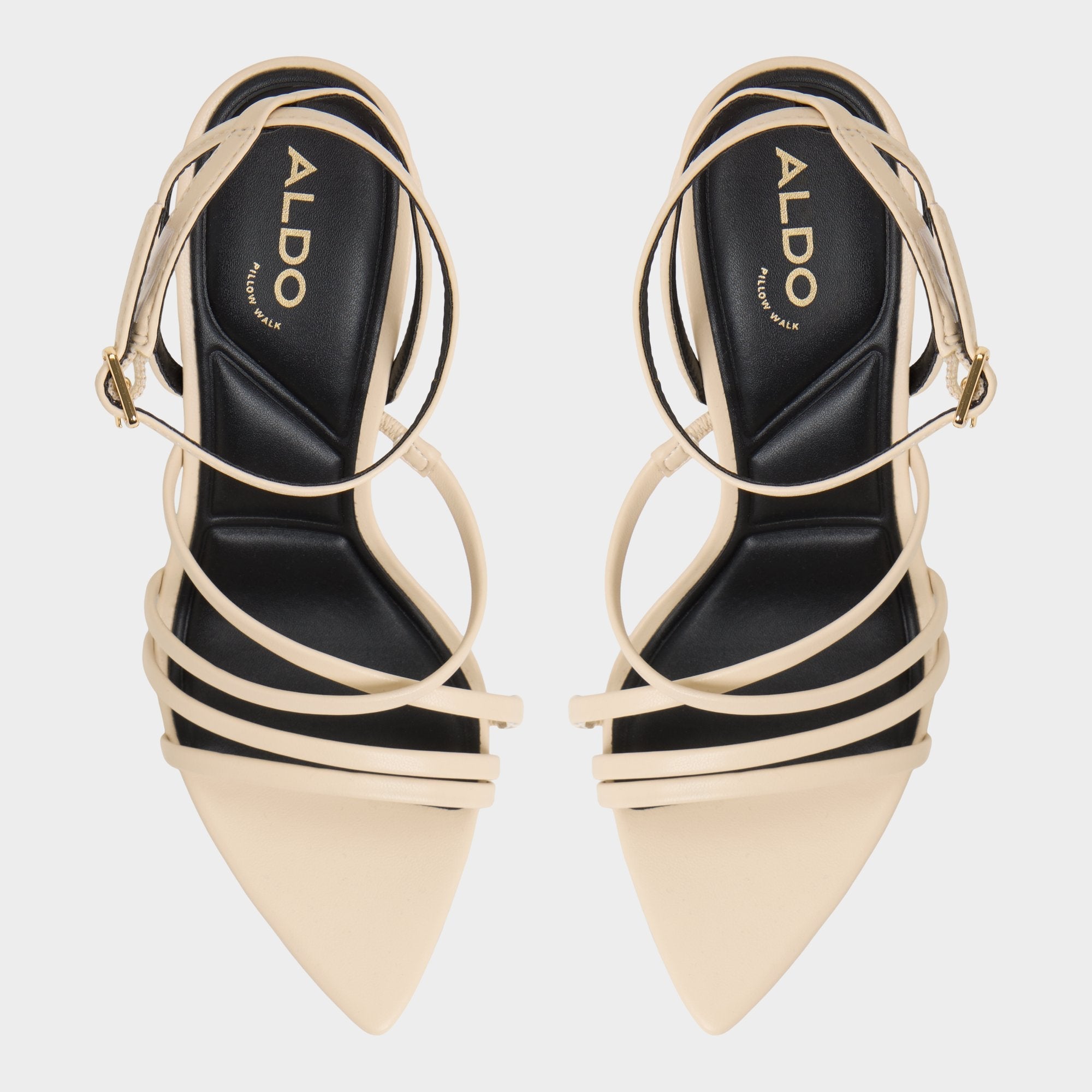 Solania Light Beige Women's Strappy sandals - Heeled sandal, Stiletto heel | Aldo for sale