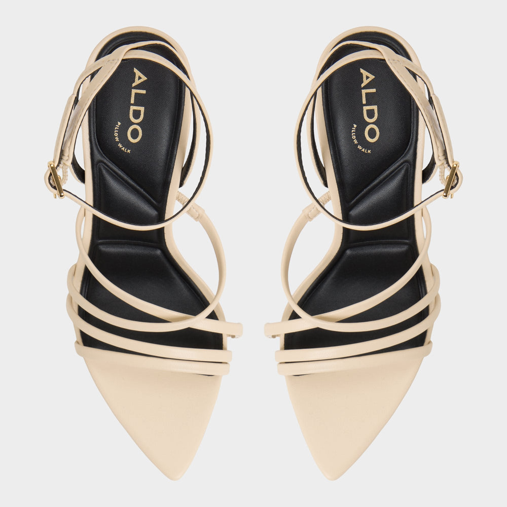 Solania Light Beige Women's Strappy sandals - Heeled sandal, Stiletto heel | Aldo for sale