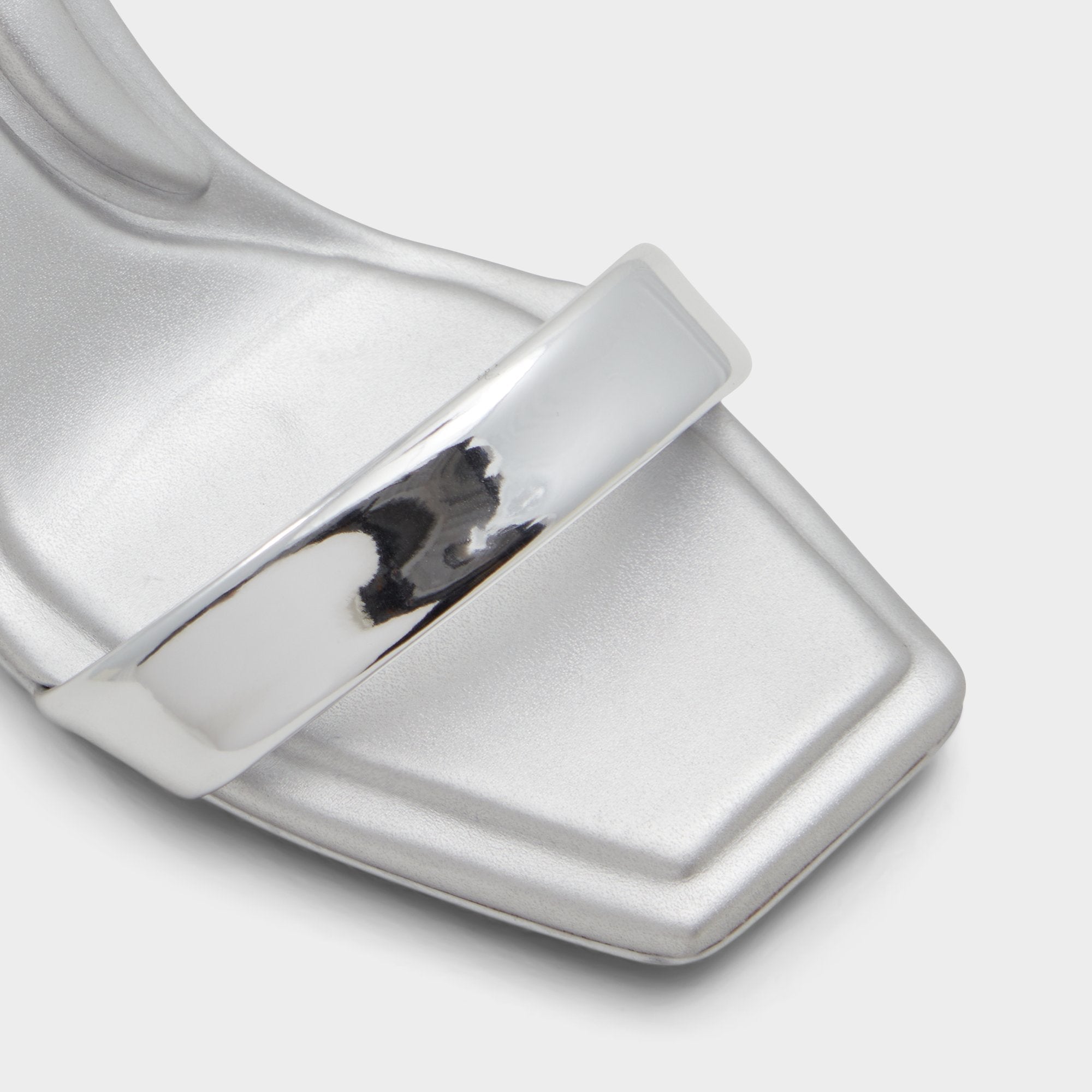 Aurorai Silver Women's Block heels - Strappy heeled sandal, Block heel | Aldo online