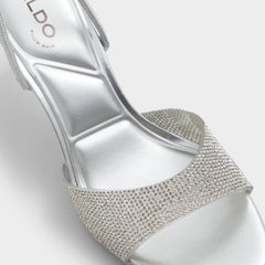Aitana in Silver - Strappy heeled sandal, Stiletto heel | Aldo on sale