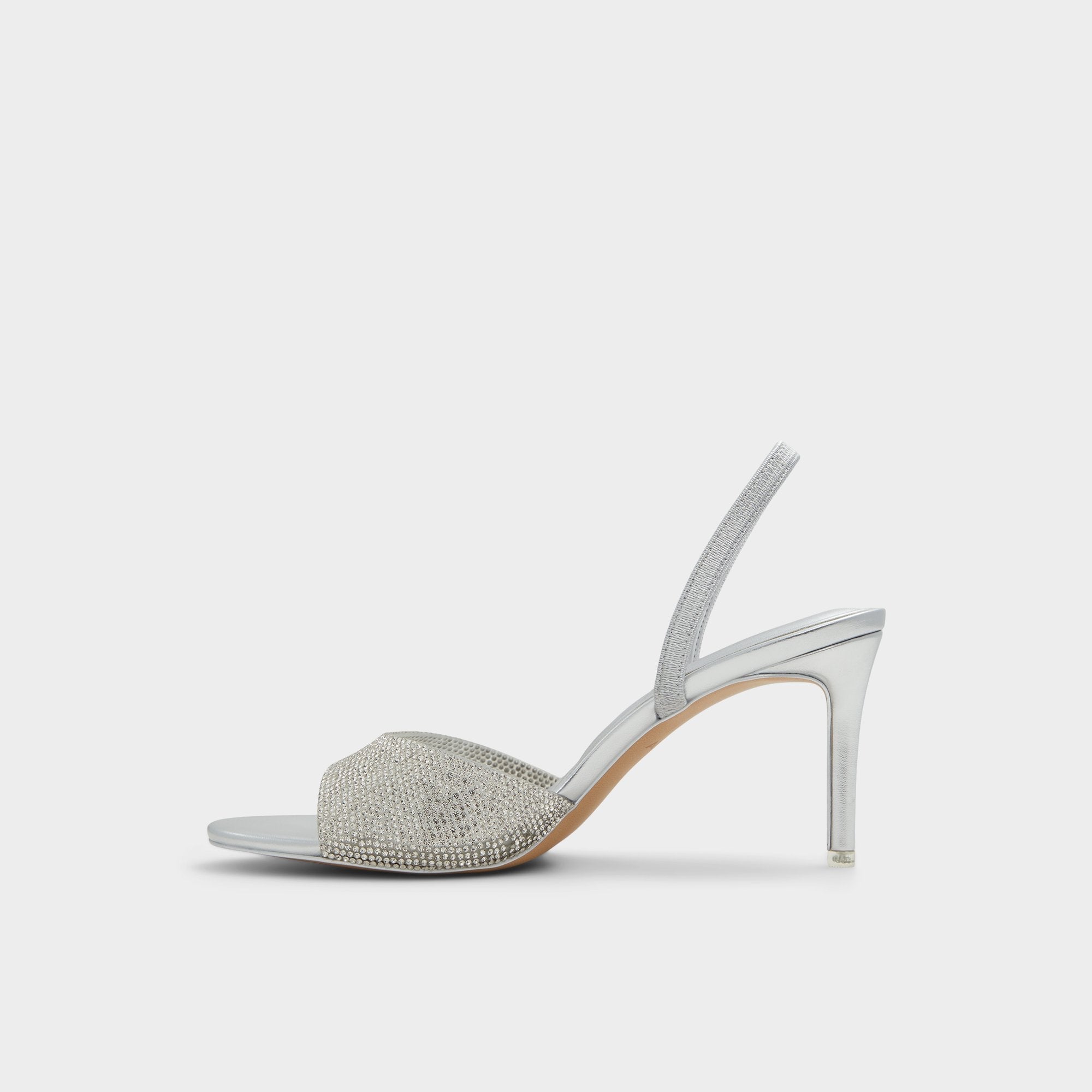 Aitana in Silver - Strappy heeled sandal, Stiletto heel | Aldo on sale