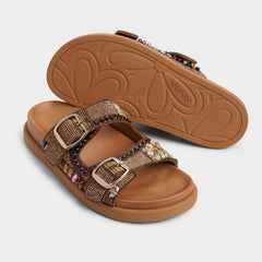 Bohochic Open Brown Women's Footbed sandals - Footbed sandal | Aldo for sale