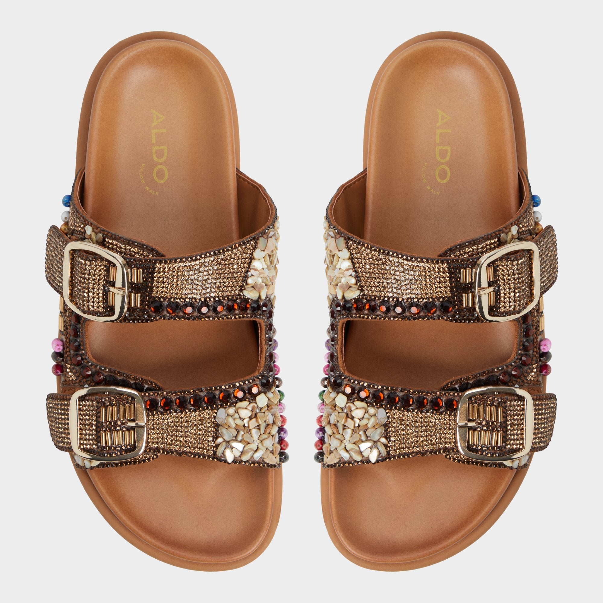 Bohochic Open Brown Women's Footbed sandals - Footbed sandal | Aldo for sale