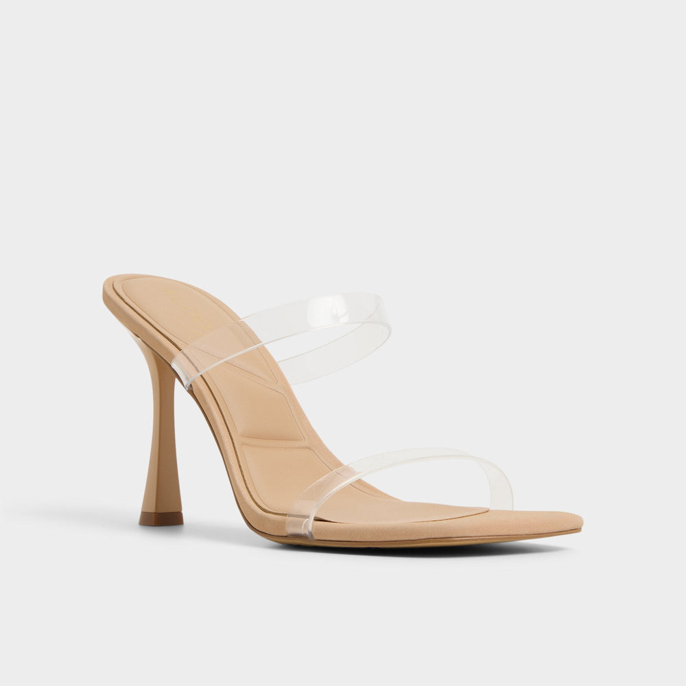 Evalina Medium Beige Women's Heeled sandals - Strappy heeled sandal, Stiletto heel | Aldo outlet