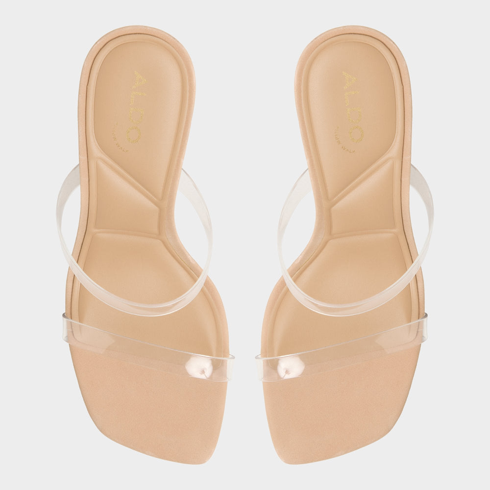 Evalina Medium Beige Women's Heeled sandals - Strappy heeled sandal, Stiletto heel | Aldo outlet