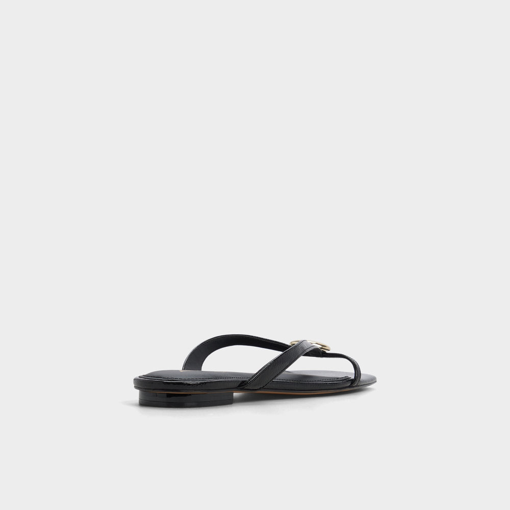 Iliria Black Women's Flats - Slide sandal | Aldo on sale