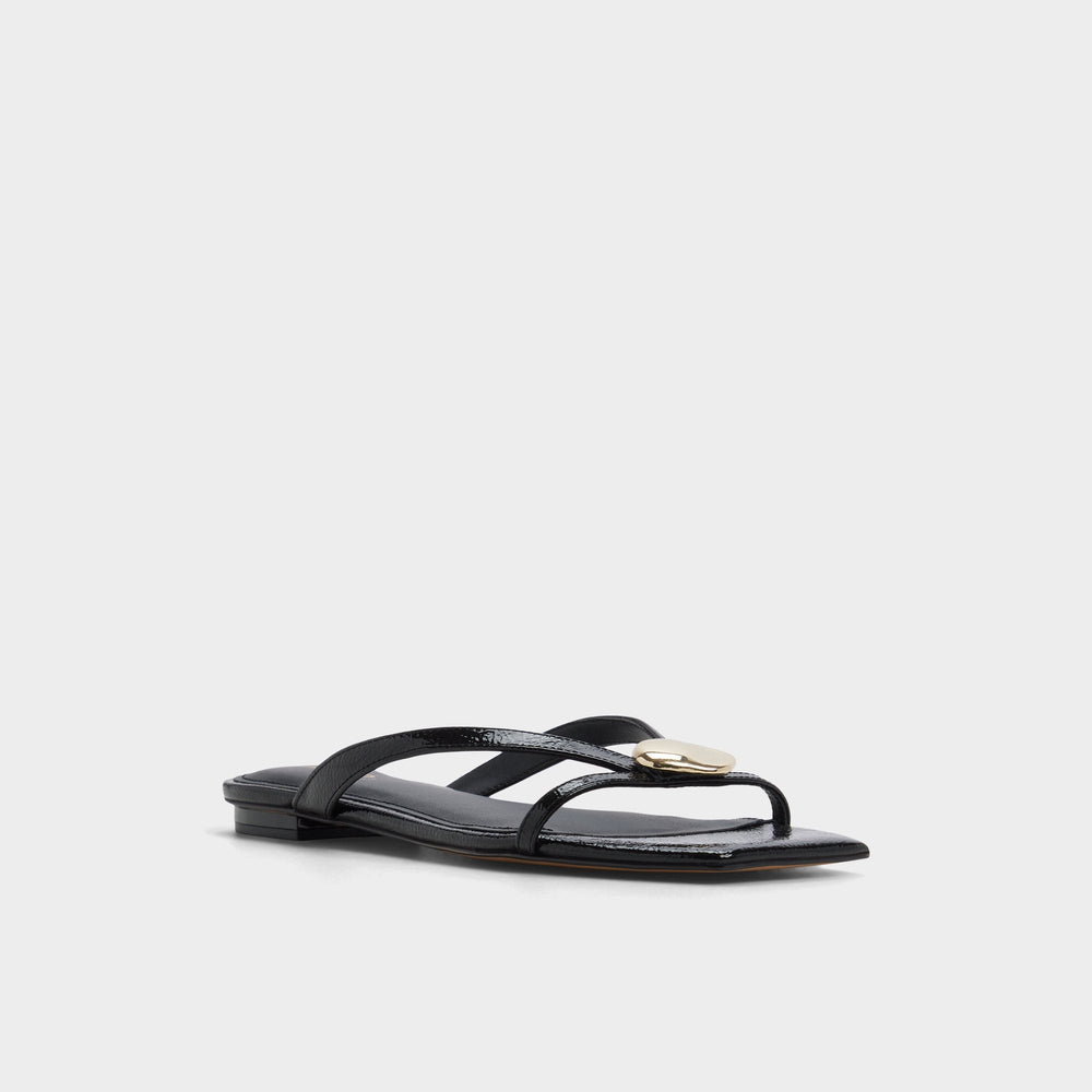 Iliria Black Women's Flats - Slide sandal | Aldo on sale