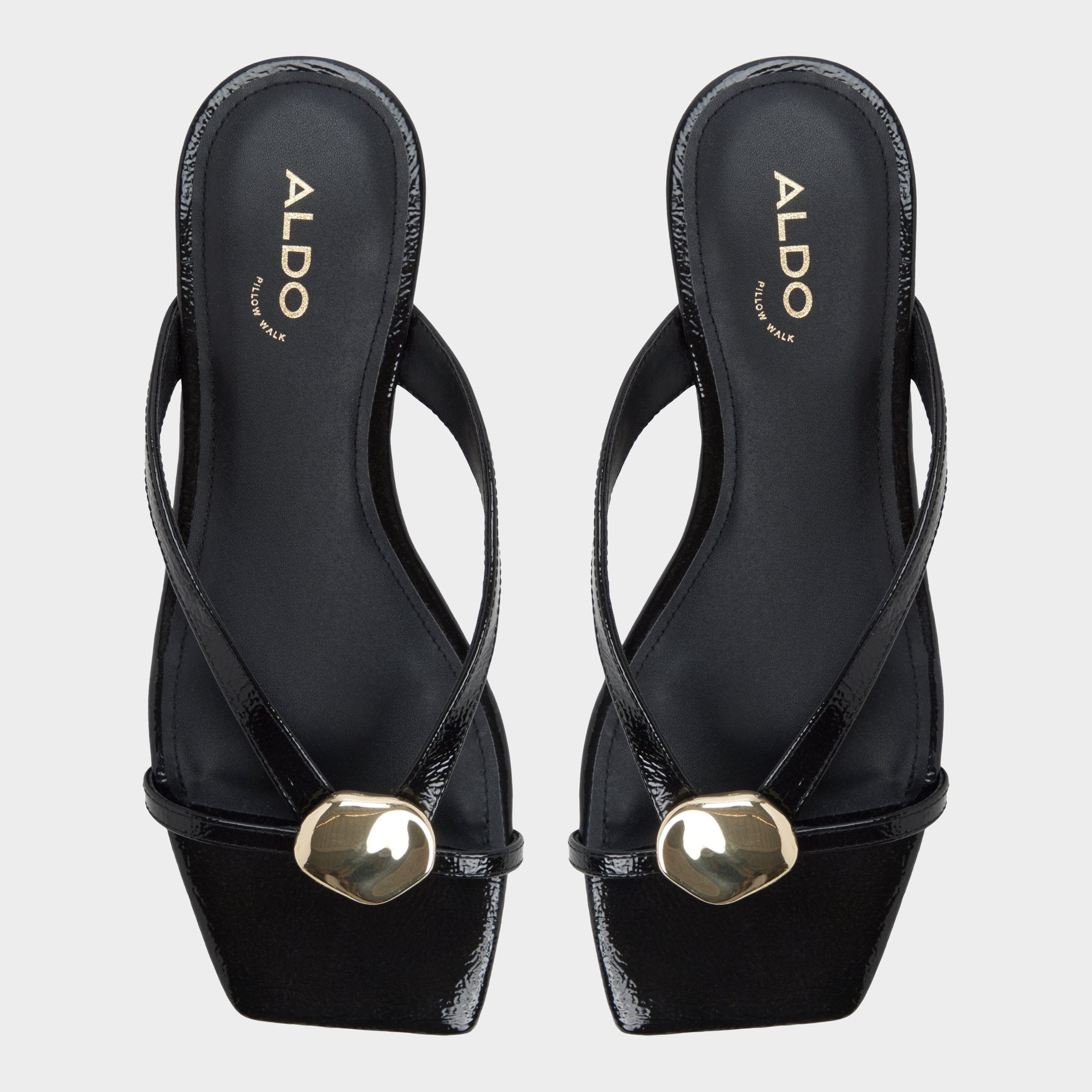 Iliria Black Women's Flats - Slide sandal | Aldo on sale