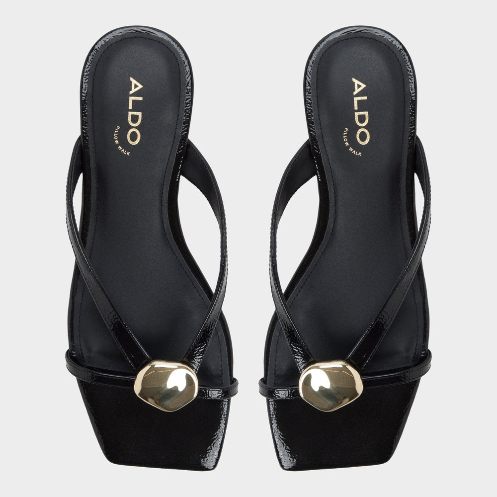 Iliria Black Women's Flats - Slide sandal | Aldo on sale