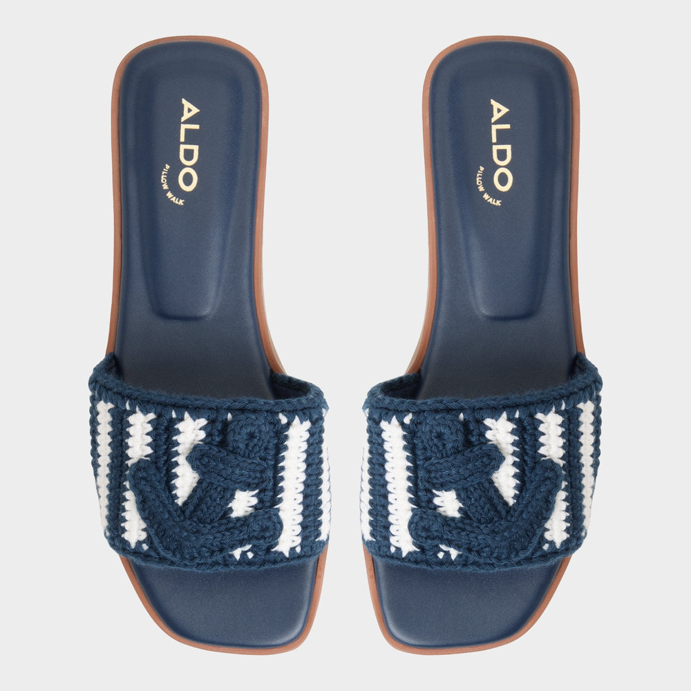 Sabbia Blue Combo Women's Flats - Slide sandal | Aldo for sale