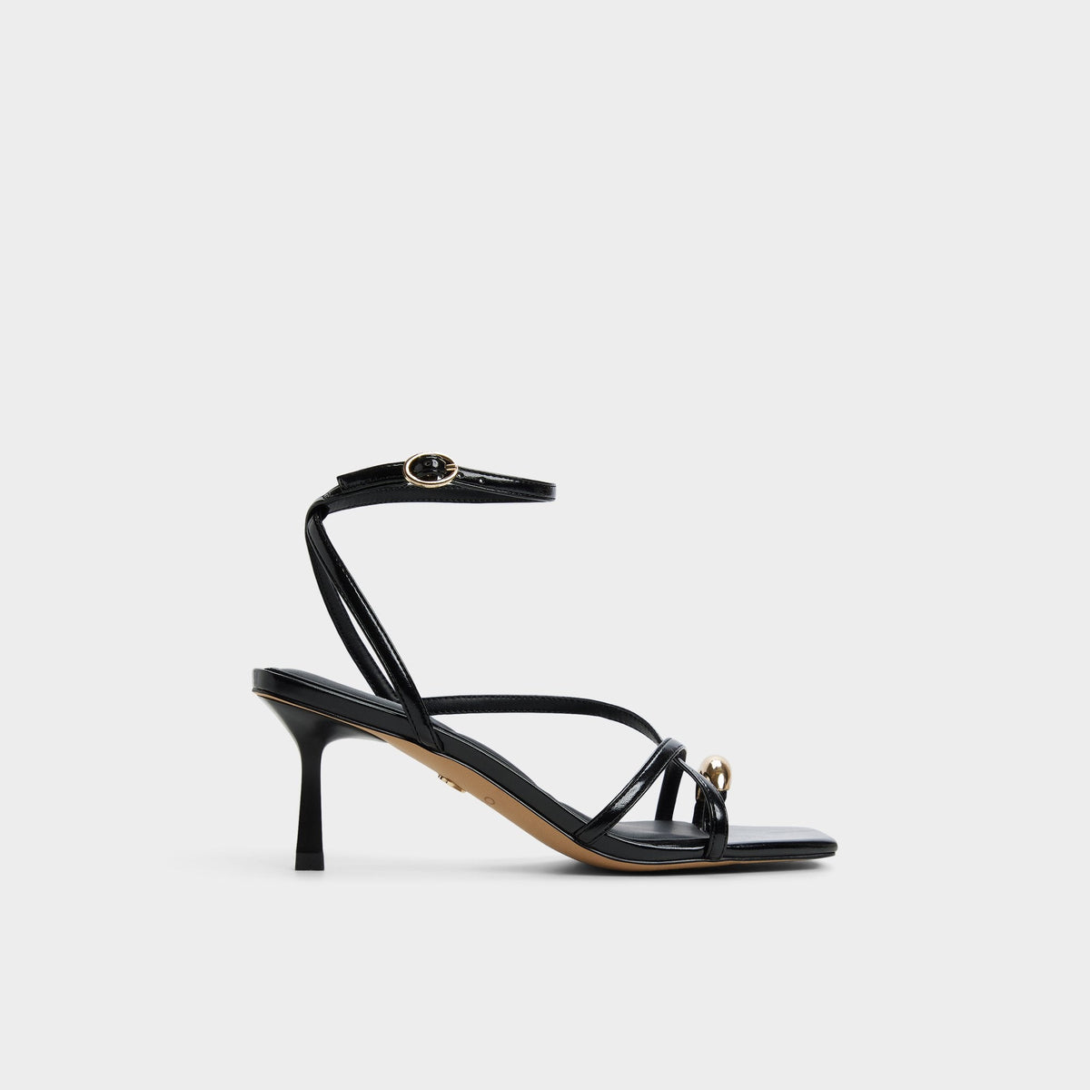 Elodiah Black Women's Travel essentials - Strappy heeled sandal, Stiletto heel | Aldo sale
