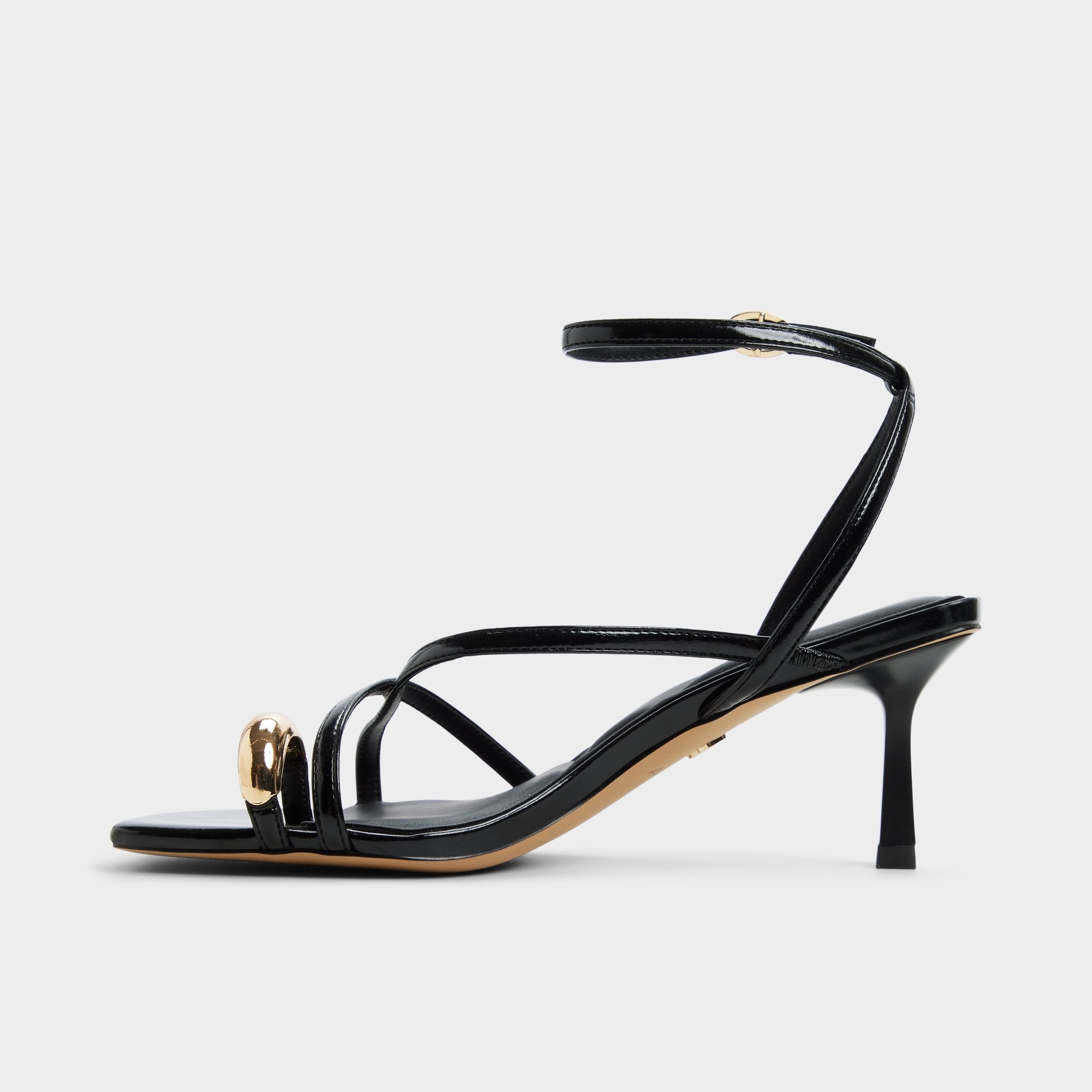 Elodiah Black Women's Travel essentials - Strappy heeled sandal, Stiletto heel | Aldo sale