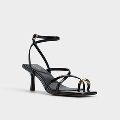 Elodiah Black Women's Travel essentials - Strappy heeled sandal, Stiletto heel | Aldo sale