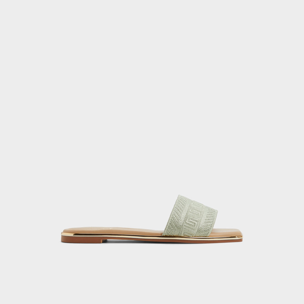 Oceania Other Green Women's Flats - Slide sandal | Aldo online