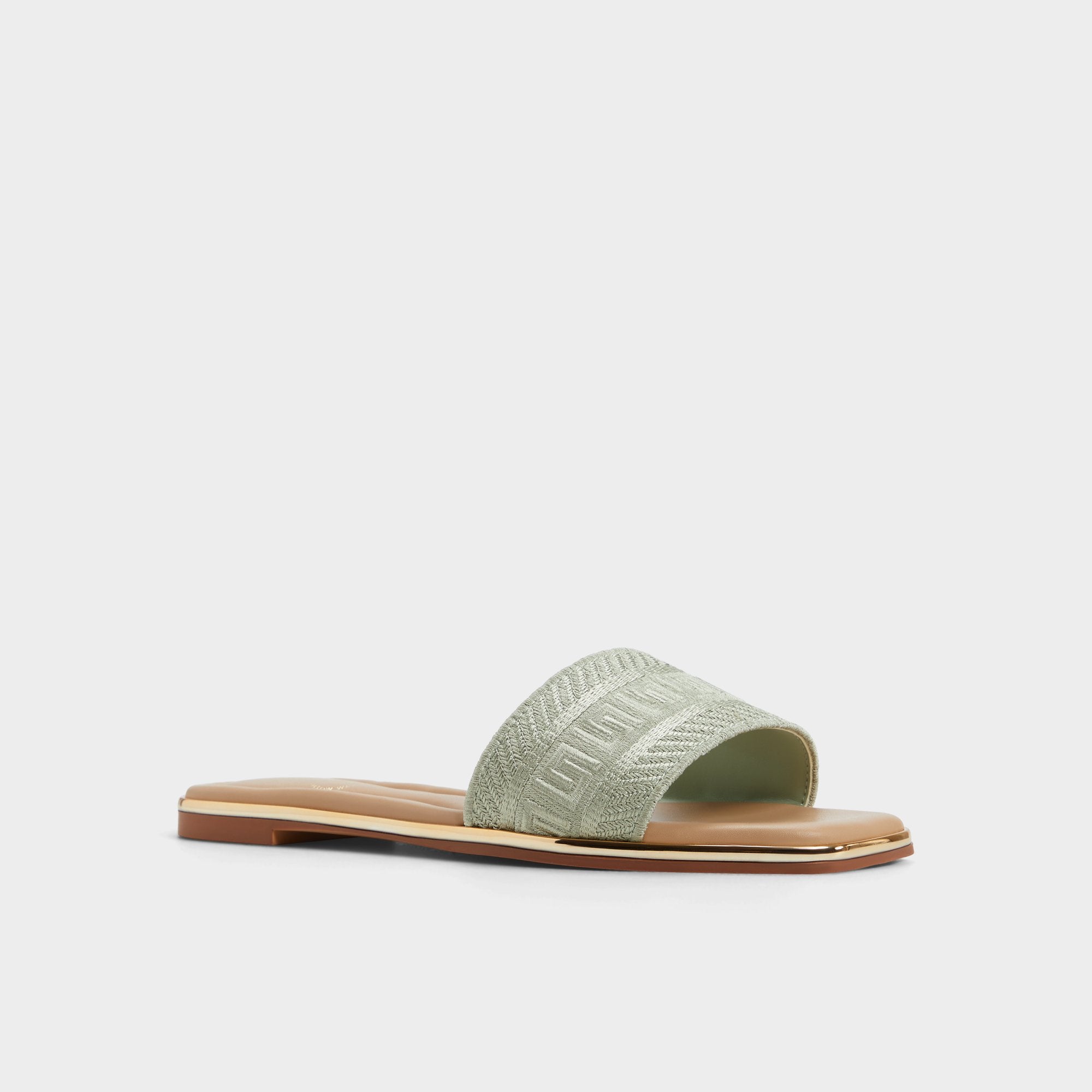 Oceania Other Green Women's Flats - Slide sandal | Aldo online