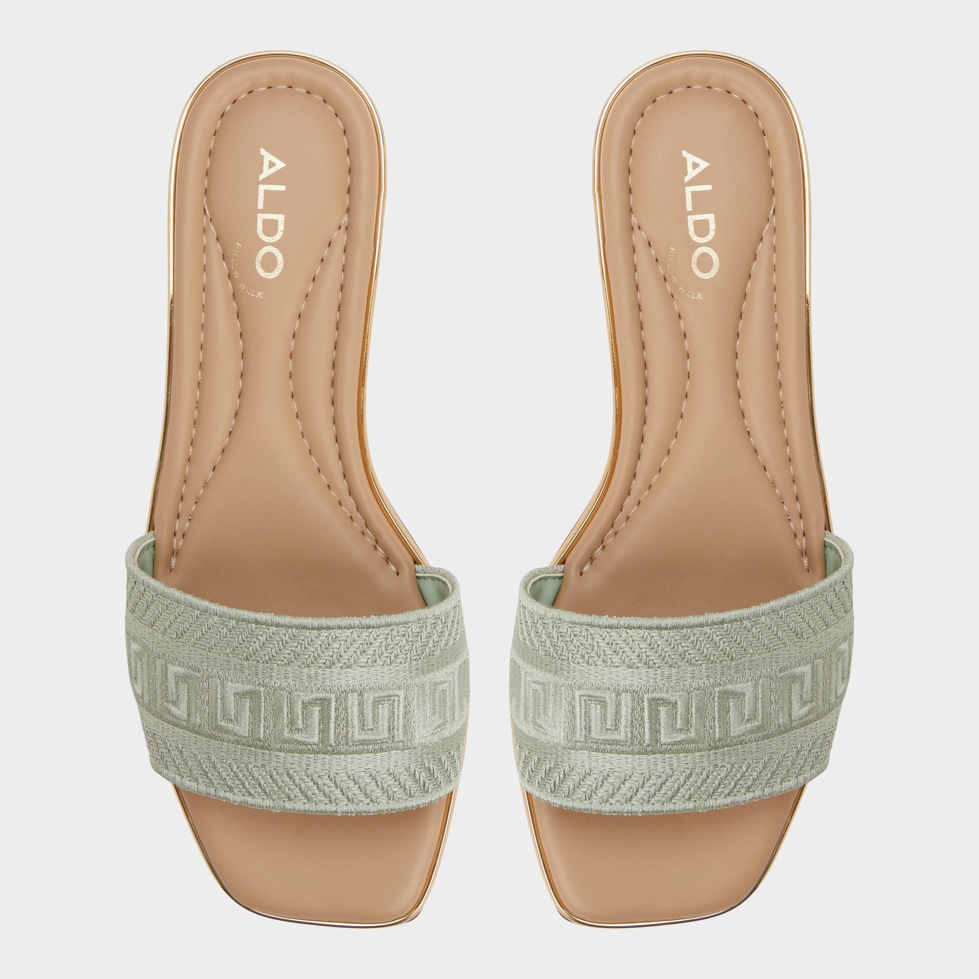 Oceania Other Green Women's Flats - Slide sandal | Aldo online
