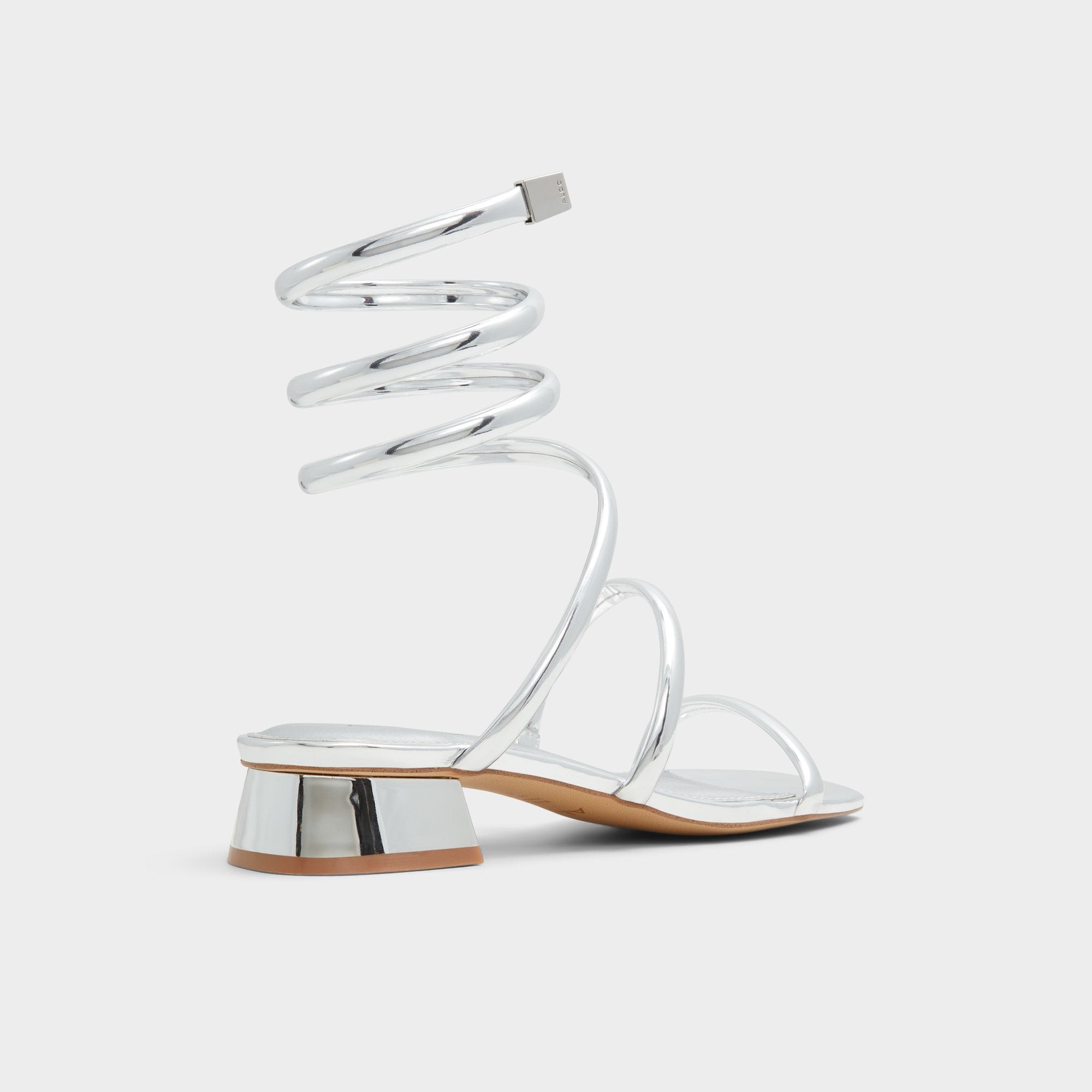 Spinna in Silver - Strappy sandal, Block heel | Aldo discount