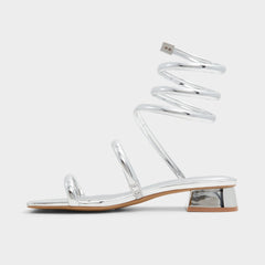 Spinna in Silver - Strappy sandal, Block heel | Aldo discount