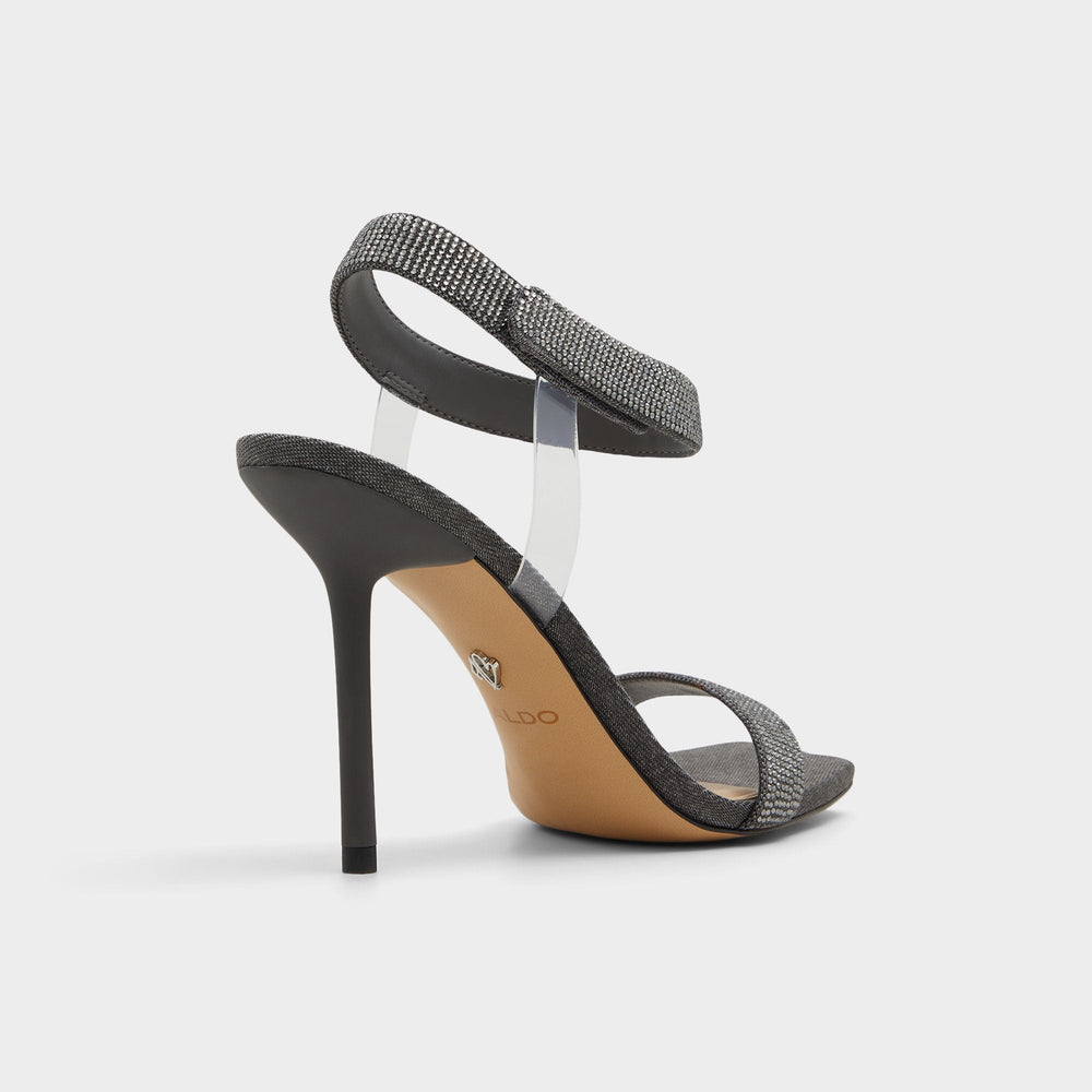 Rosy Dark Grey Women's Strappy sandals - Strappy heeled sandal | Aldo sale