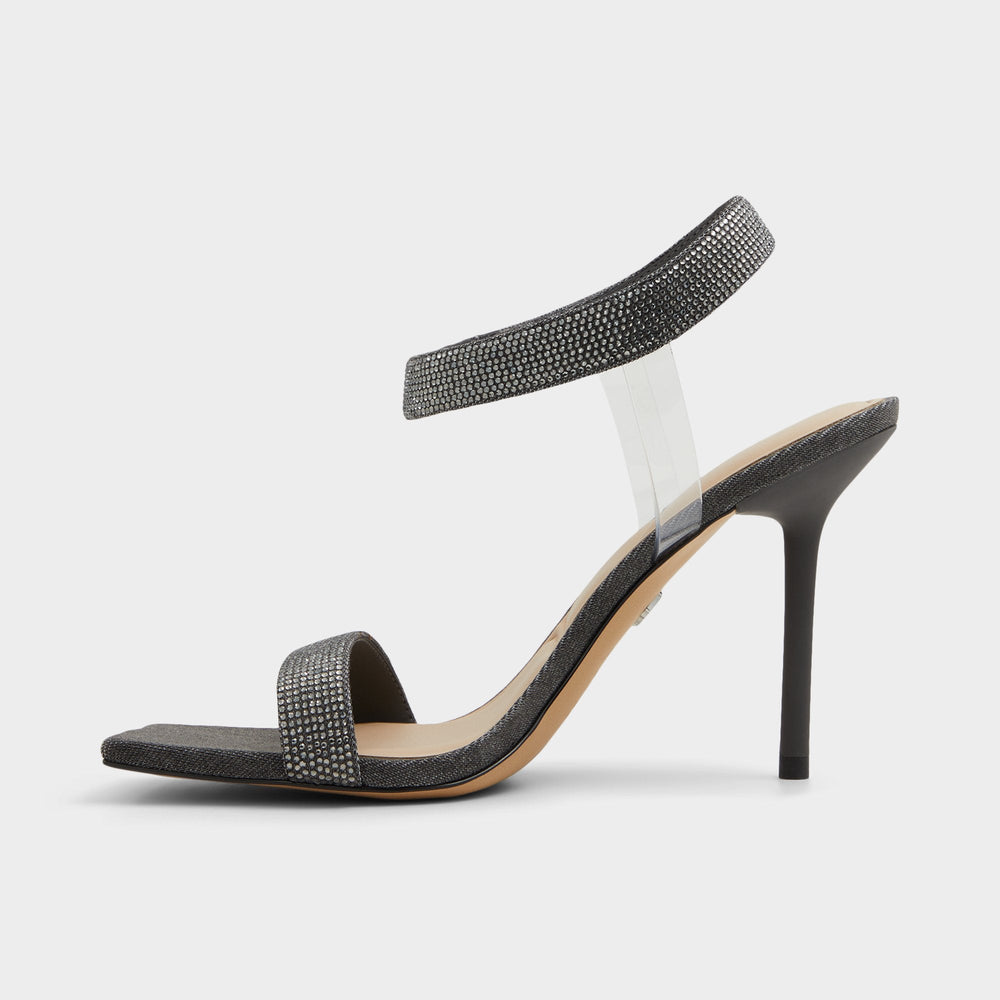 Rosy Dark Grey Women's Strappy sandals - Strappy heeled sandal | Aldo sale