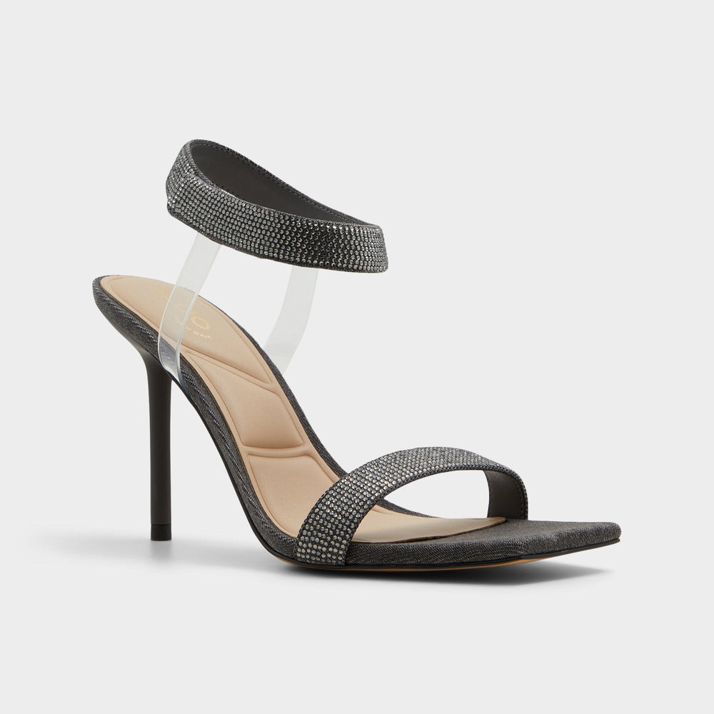 Rosy Dark Grey Women's Strappy sandals - Strappy heeled sandal | Aldo sale