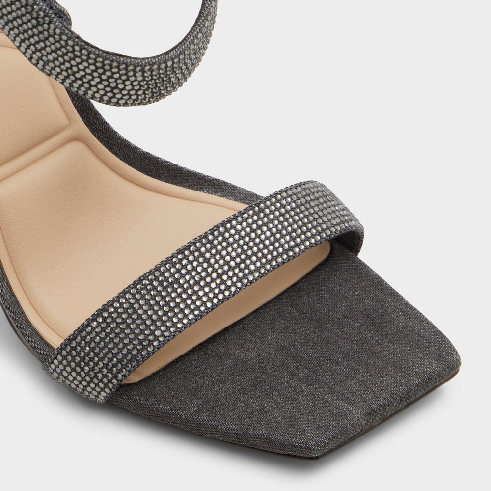 Rosy Dark Grey Women's Strappy sandals - Strappy heeled sandal | Aldo sale