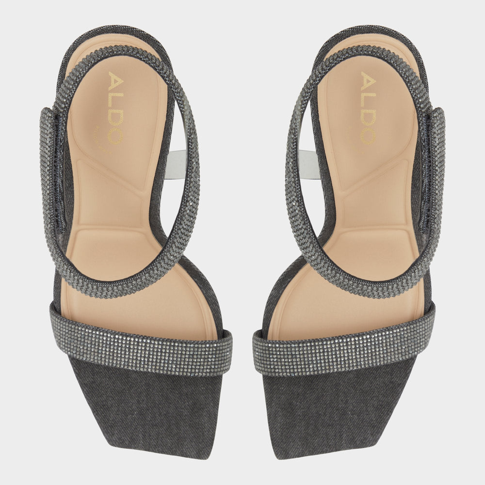 Rosy Dark Grey Women's Strappy sandals - Strappy heeled sandal | Aldo sale