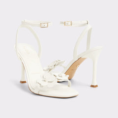 Daisylily White/Bone Women's Heeled sandals - Strappy heeled sandal, Stiletto heel | Aldo on sale