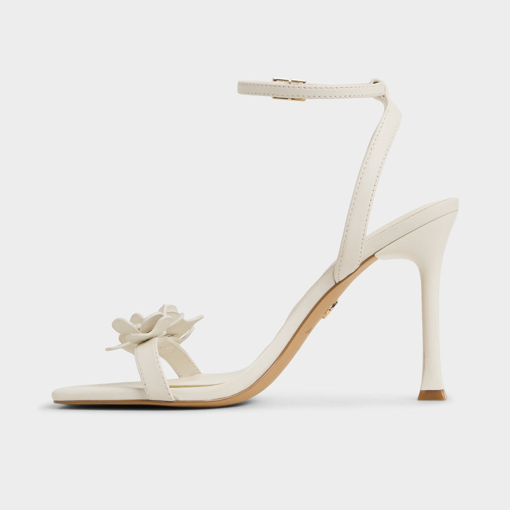 Daisylily White/Bone Women's Heeled sandals - Strappy heeled sandal, Stiletto heel | Aldo on sale