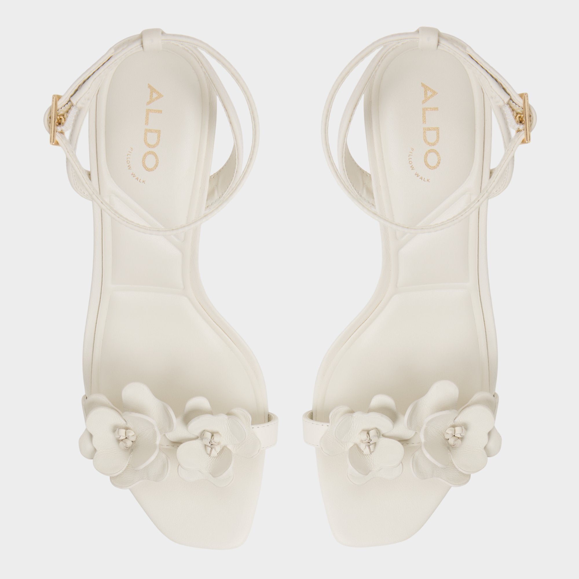 Daisylily White/Bone Women's Heeled sandals - Strappy heeled sandal, Stiletto heel | Aldo on sale