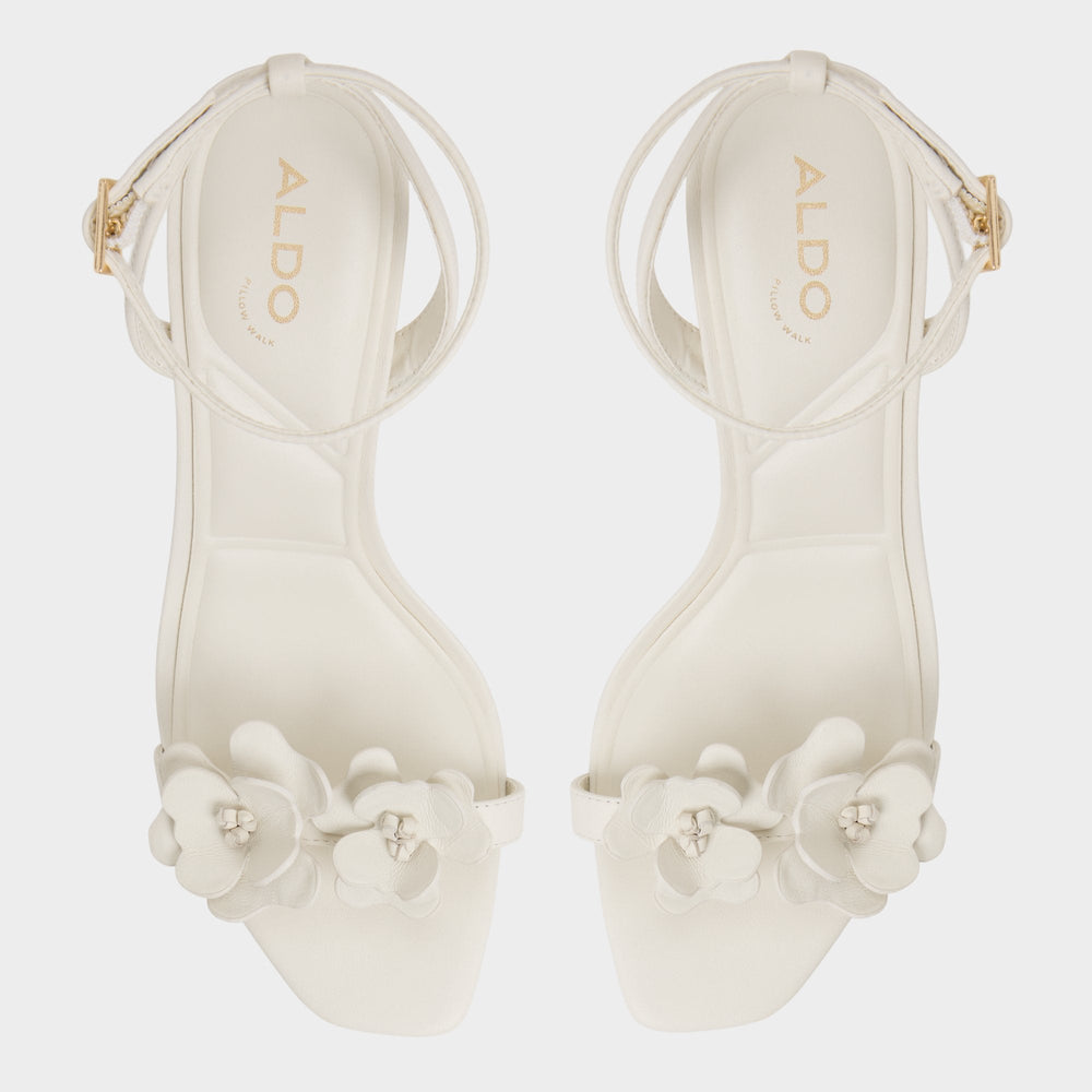 Daisylily White/Bone Women's Heeled sandals - Strappy heeled sandal, Stiletto heel | Aldo on sale
