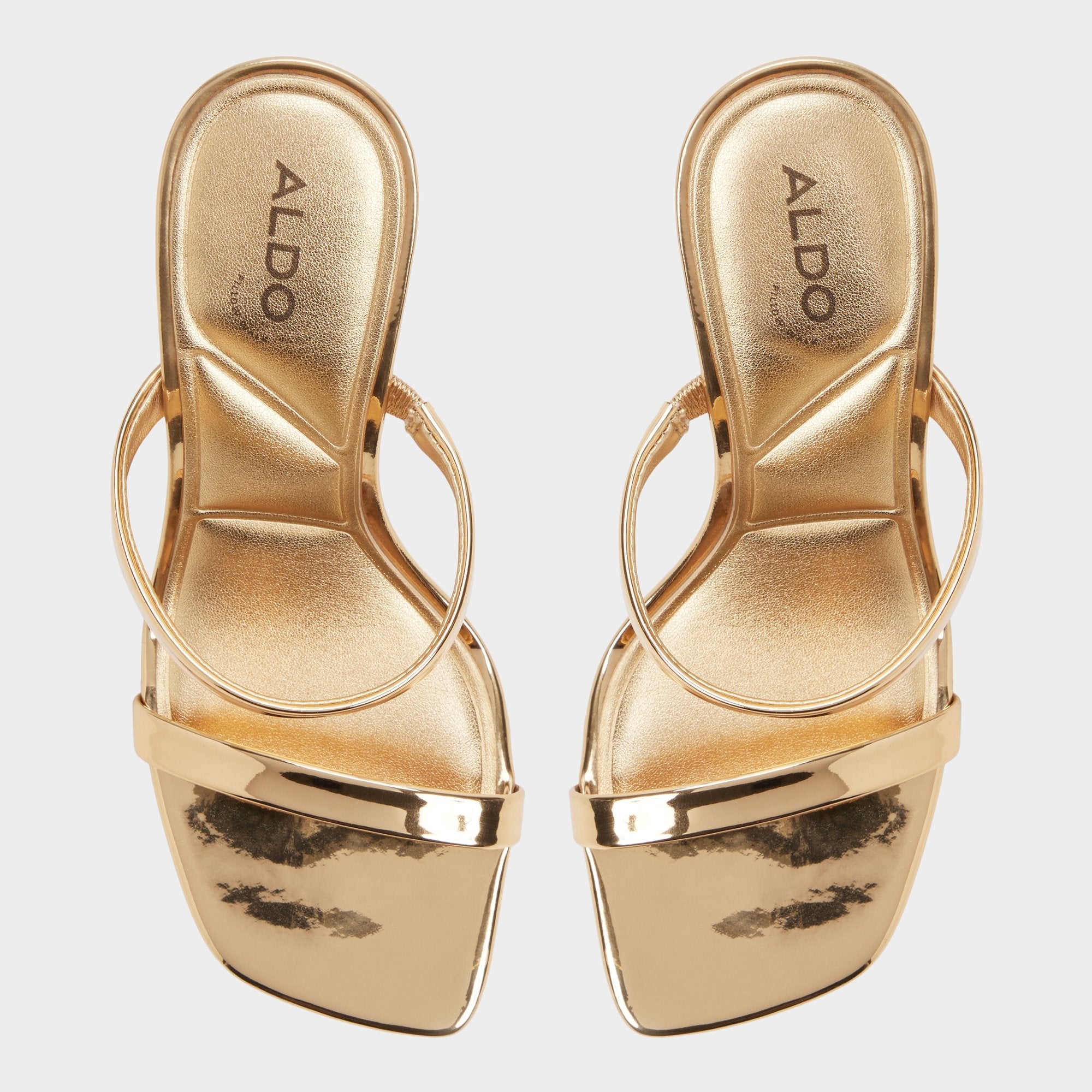 Evalyn in Gold - Strappy heeled sandal, Stiletto heel | Aldo for sale