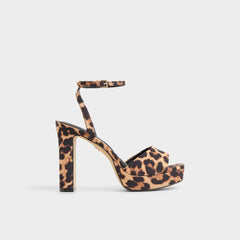 Chicgleam Brown Multi Women's Strappy sandals - Strappy heeled sandal, Platform | Aldo sale