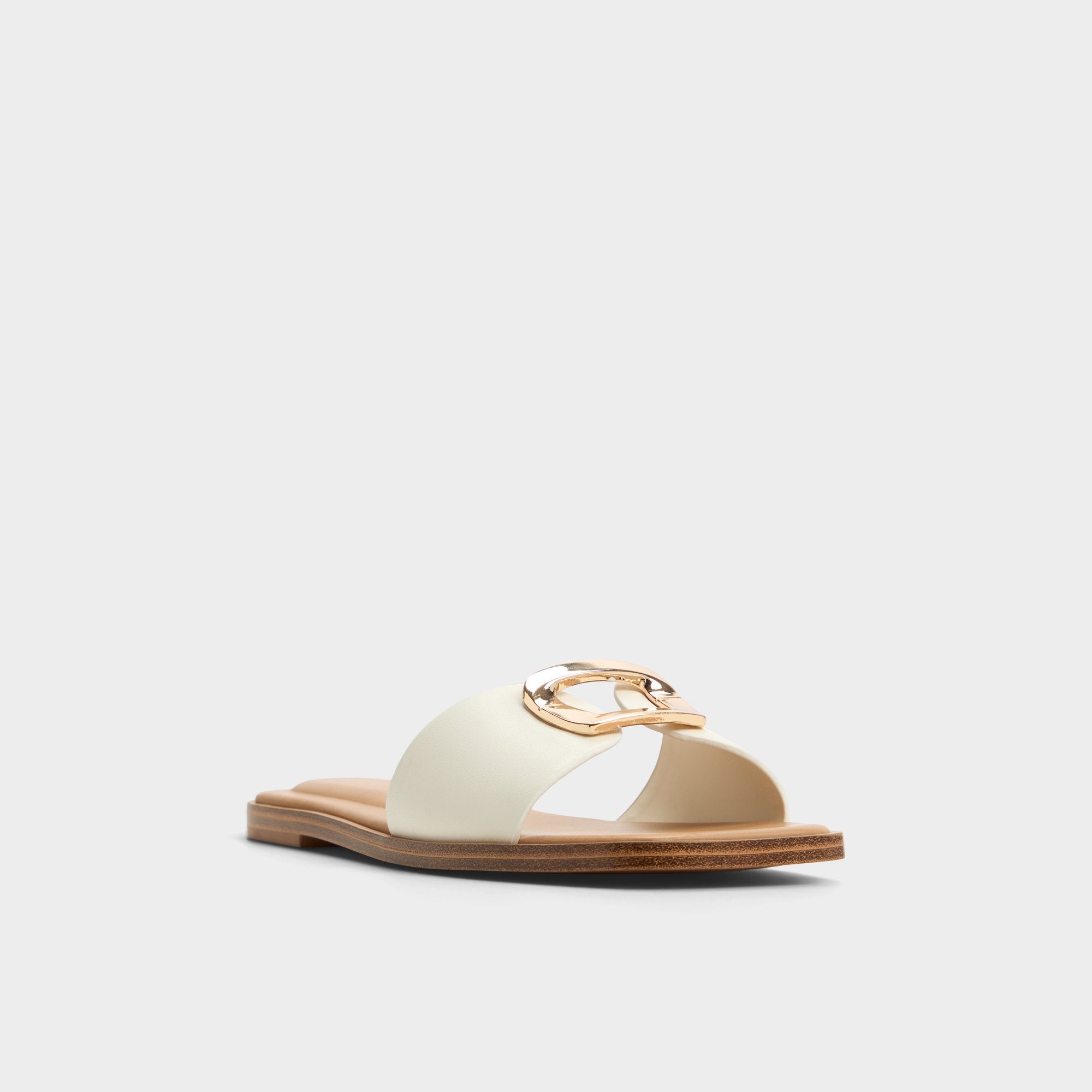 Tidella White Women's Flats - Slide sandal | Aldo outlet
