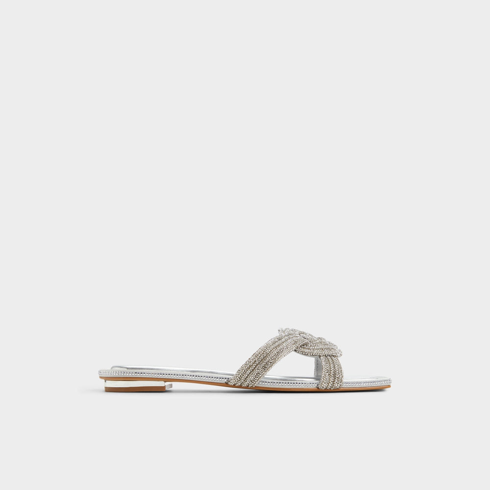 Karlina Silver Women's Iridescent metallics - Slide sandal | Aldo on sale