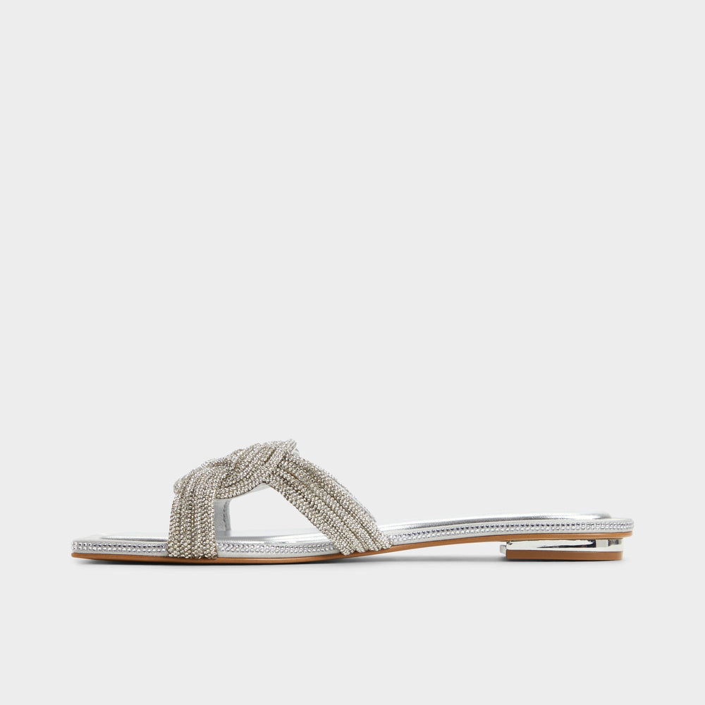 Karlina Silver Women's Iridescent metallics - Slide sandal | Aldo on sale