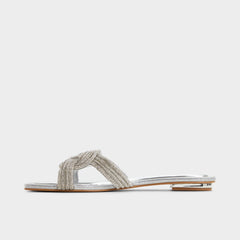 Karlina Silver Women's Iridescent metallics - Slide sandal | Aldo on sale