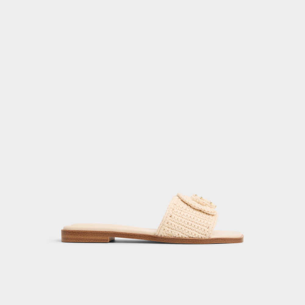 Sabbia Light Beige Women's Flats - Slide sandal | Aldo for sale
