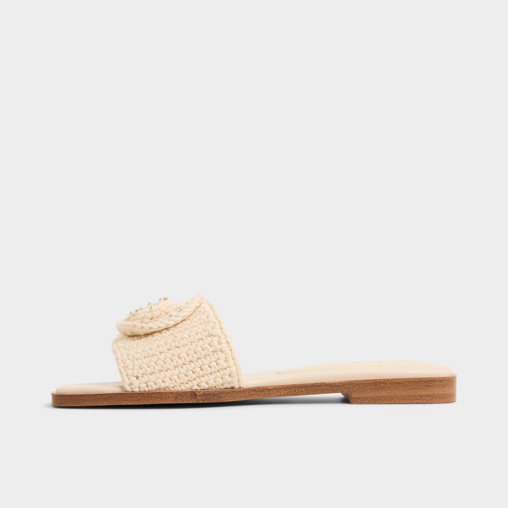 Sabbia Light Beige Women's Flats - Slide sandal | Aldo for sale