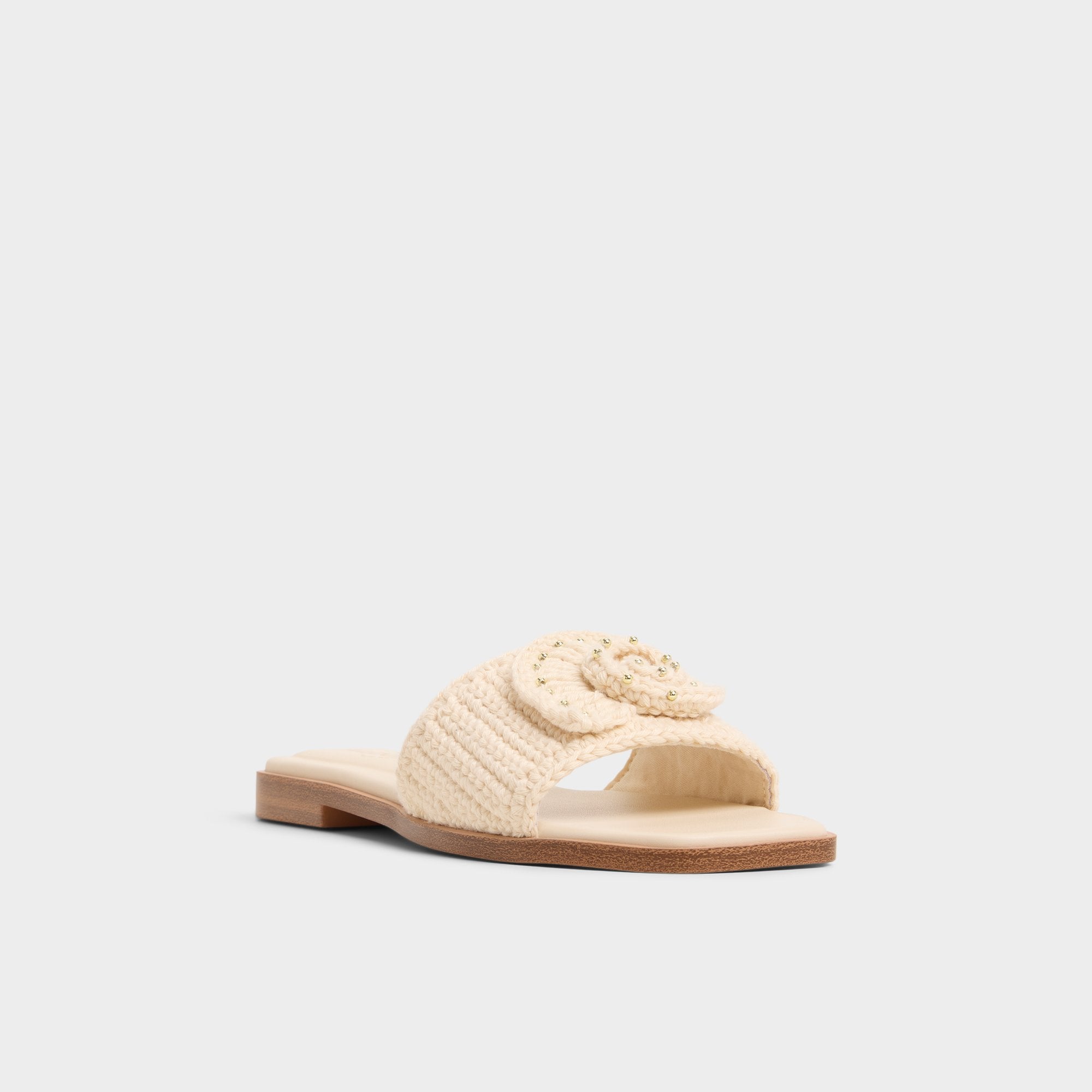 Sabbia Light Beige Women's Flats - Slide sandal | Aldo for sale