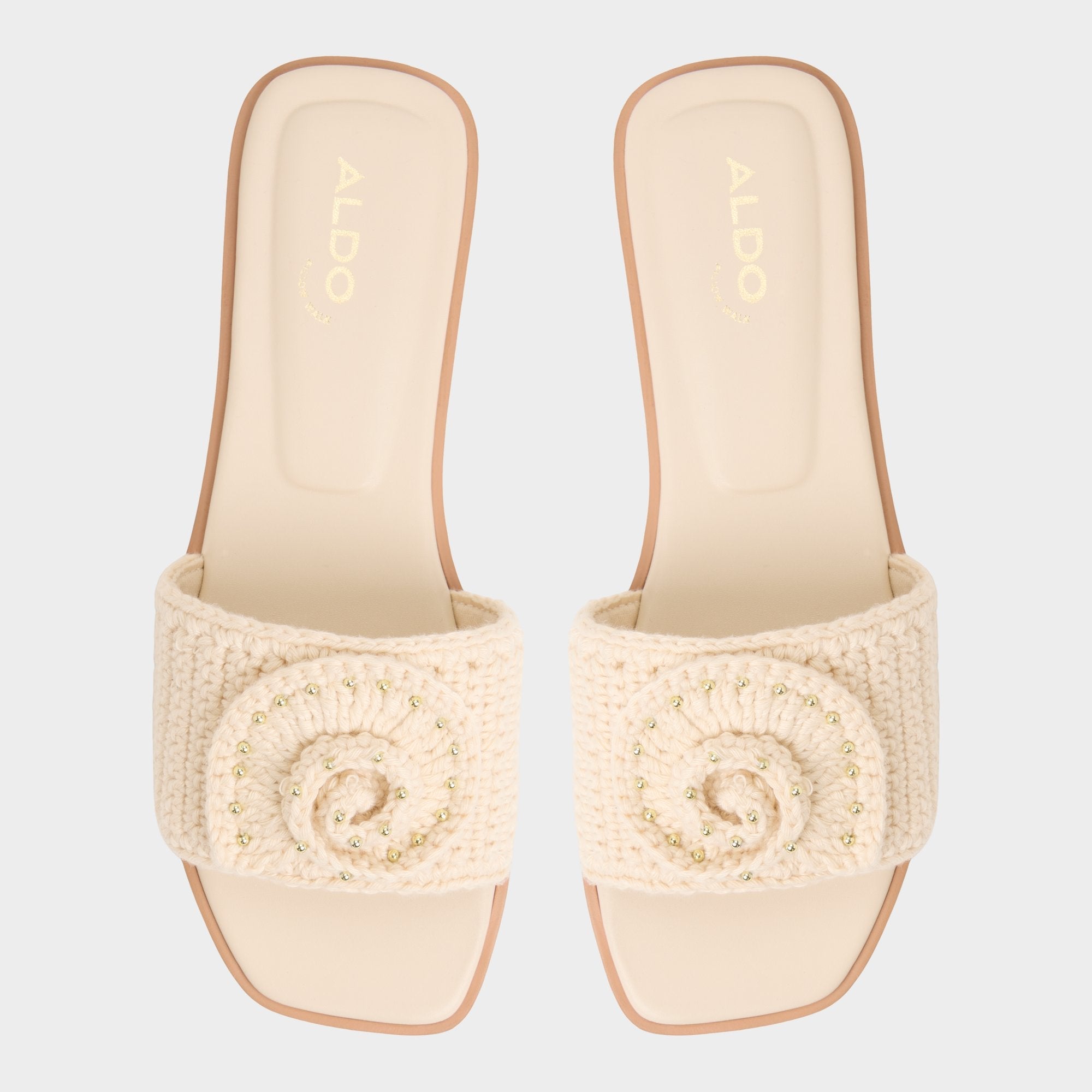 Sabbia Light Beige Women's Flats - Slide sandal | Aldo for sale