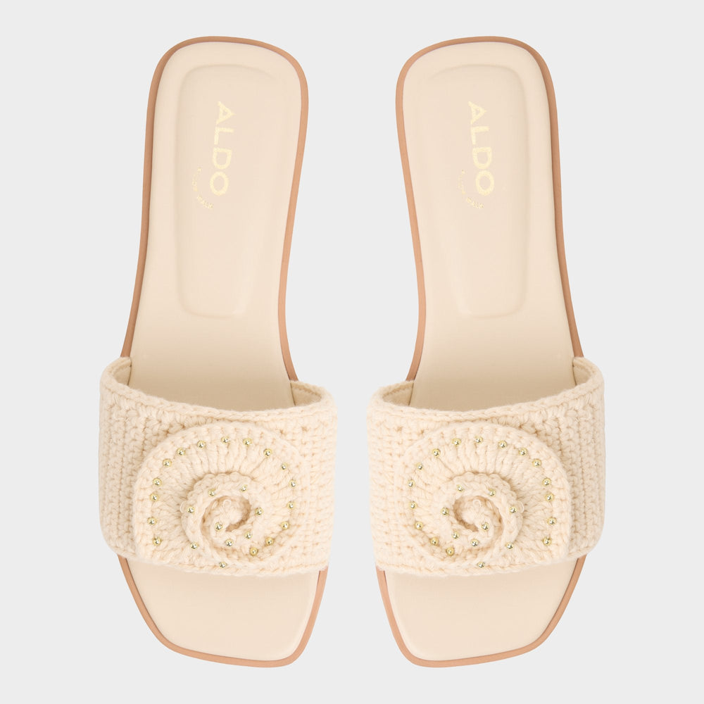 Sabbia Light Beige Women's Flats - Slide sandal | Aldo for sale
