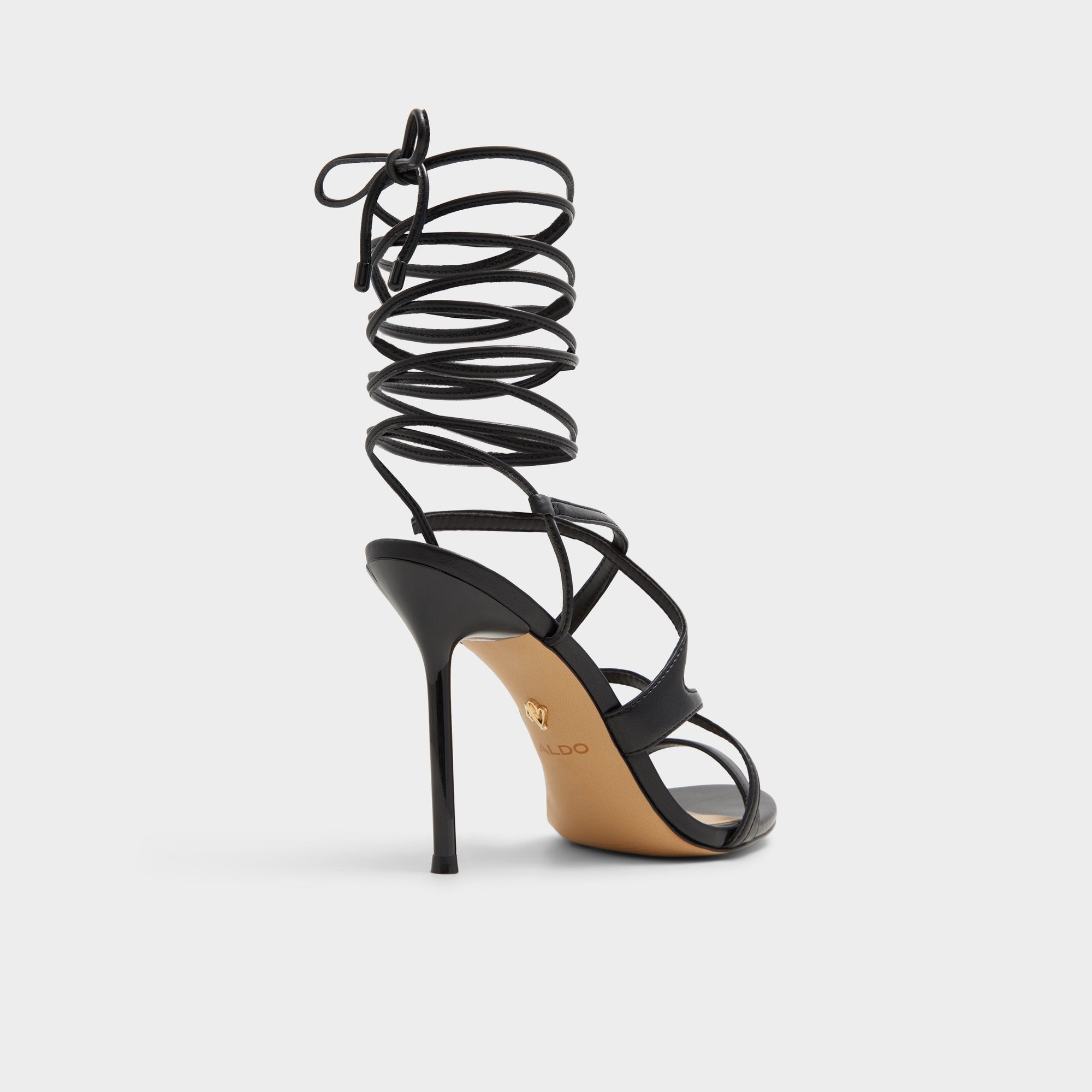 Marylou Black Women's Strappy sandals - Strappy heeled sandal | Aldo discount