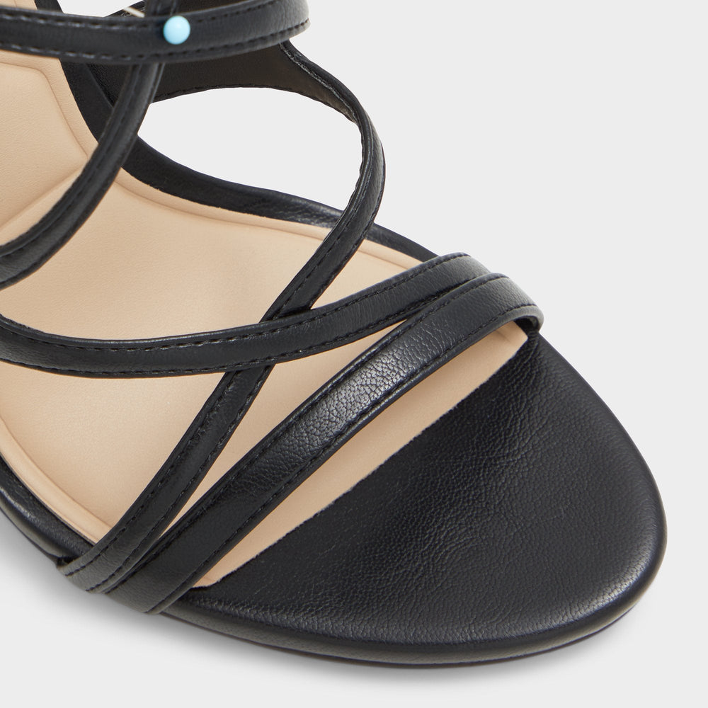 Marylou Black Women's Strappy sandals - Strappy heeled sandal | Aldo discount