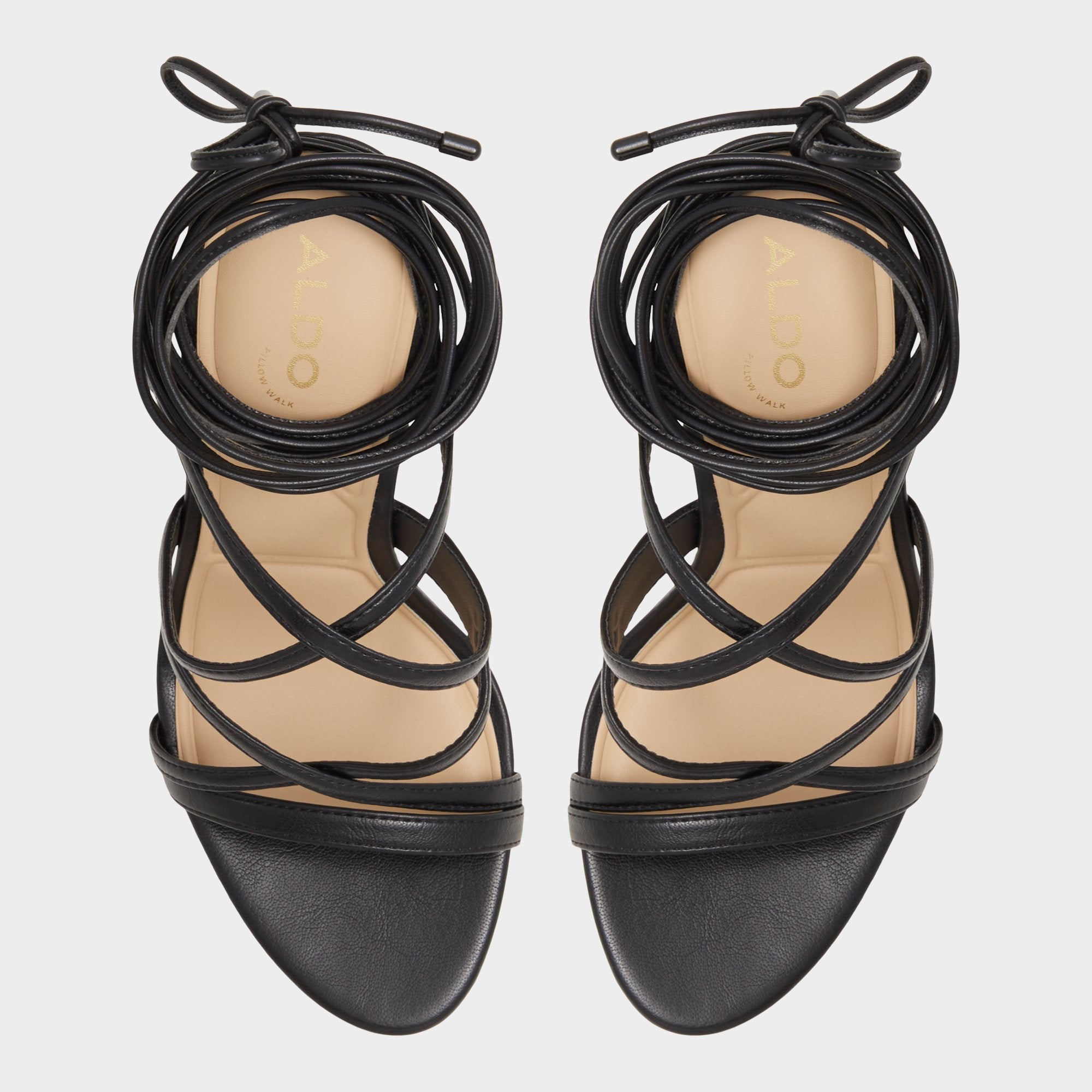 Marylou Black Women's Strappy sandals - Strappy heeled sandal | Aldo discount
