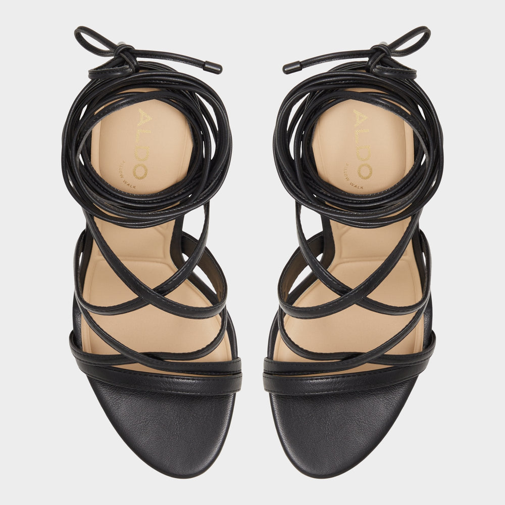 Marylou Black Women's Strappy sandals - Strappy heeled sandal | Aldo discount