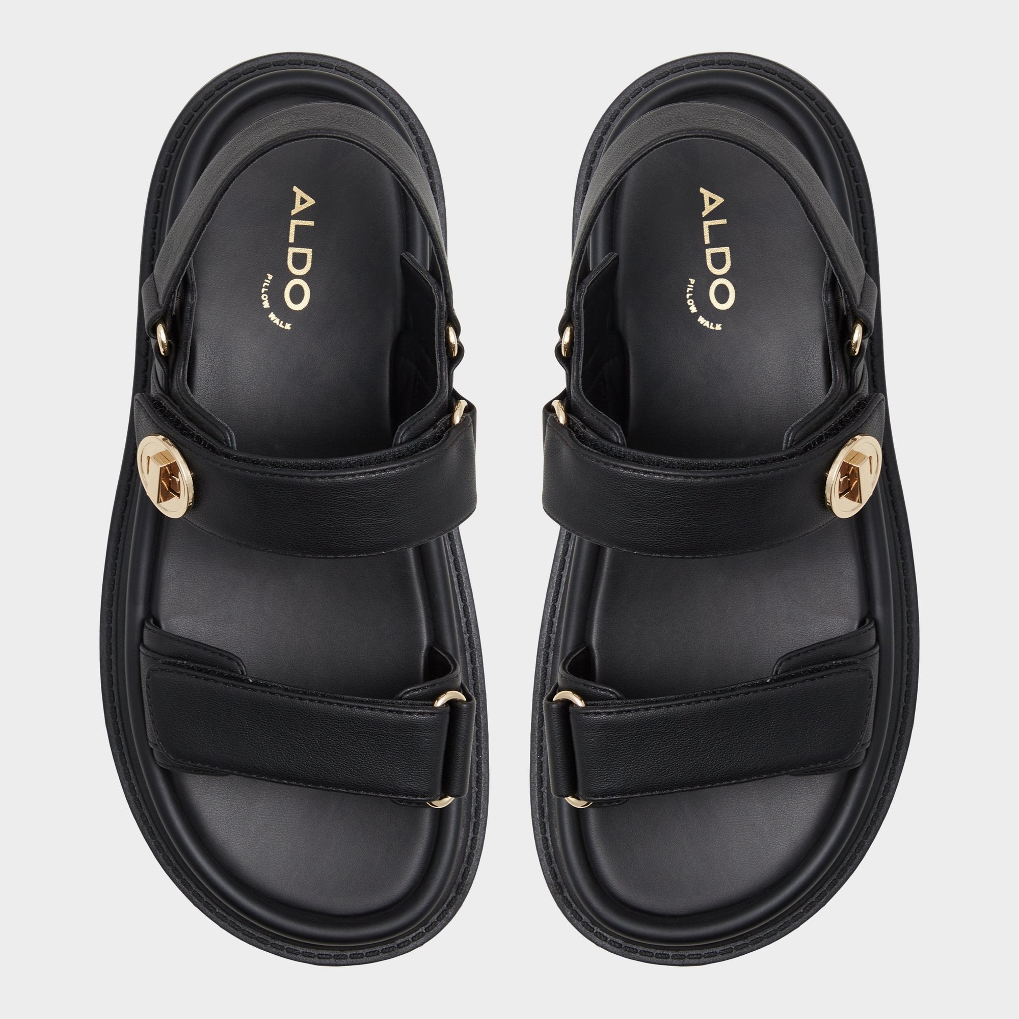 Linette Black Women's Footbed sandals - Footbed sandal, Footbed sandal | Aldo outlet